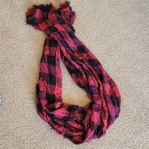 Buffalo plaid scarf